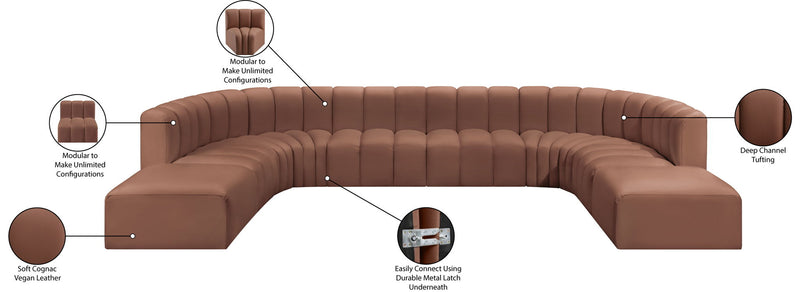 Arc - Faux Leather Modular Sectional