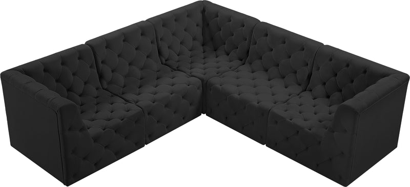 Tuft - Modular Sectional 5 Piece - Black