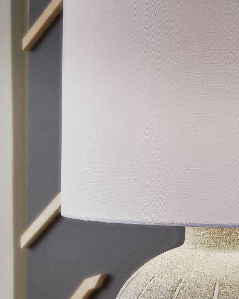 Calbert - Warm Gray - Poly Table Lamp