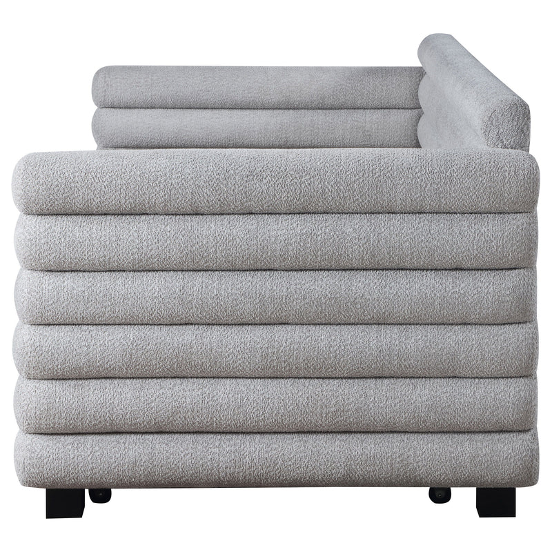 Patricia - Boucle Upholstered Day Bed With Trundle