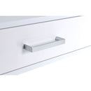 Coleen - Writing Desk (Same Ac00901) - White High Gloss & Chrome