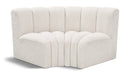 Arc - Boucle Fabric 2 Piece Modular Sofa