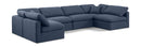 Indulge - Linen 6 Piece Modular U-Shaped Sectional