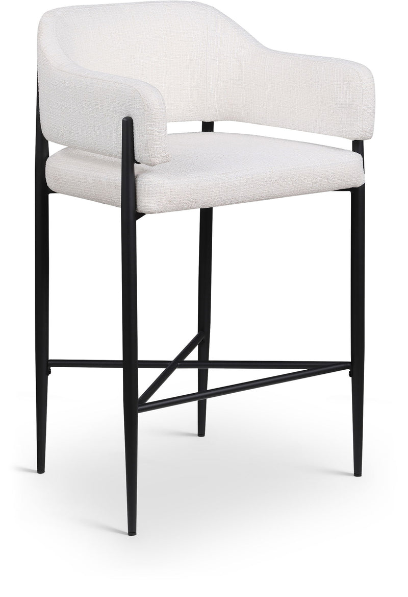 Dame - Fabric Upholstered Counter Stool (Set of 2)