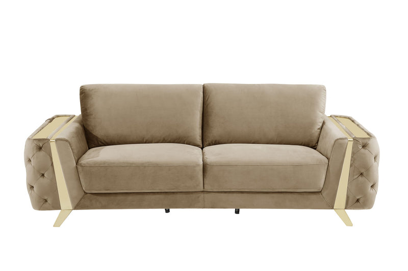 1051 - Contemporary Velvet Sofa