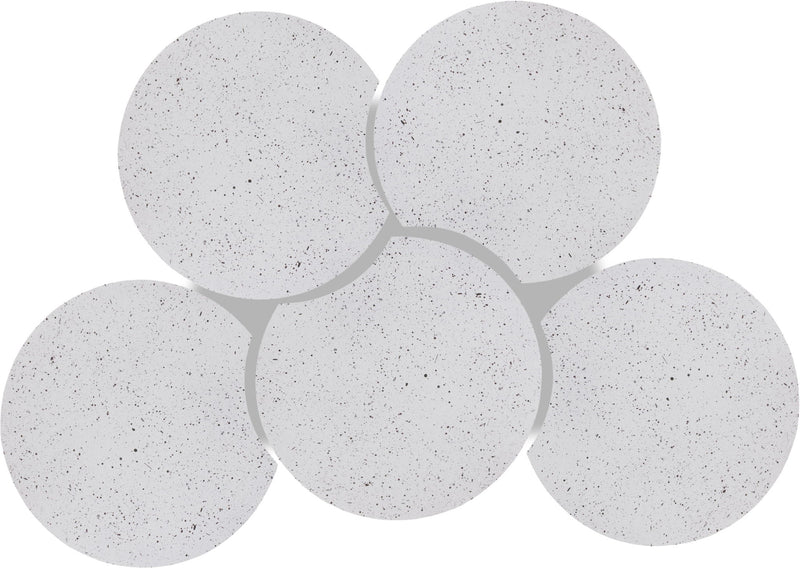 Dimple - 5 Piece Modular Coffee Table - Terazzo Finish