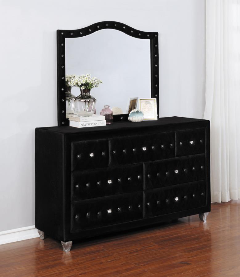 Deanna - 7-Drawer Upholstered Dresser