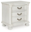 Montelaine - Three Drawer Night Stand - Antique White
