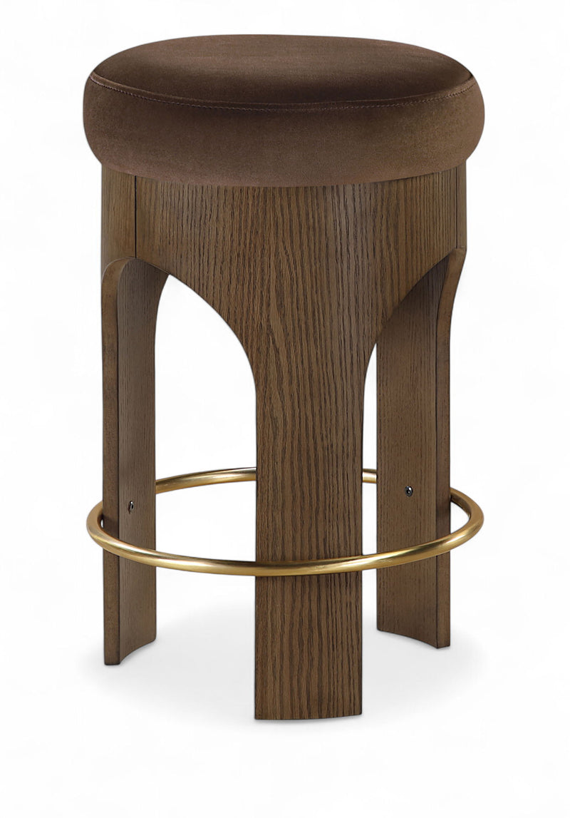 Bocceli - Counter Stool - Brown Base