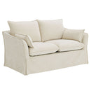 Shane - Loveseat With 2 Pillows - Beige Linen