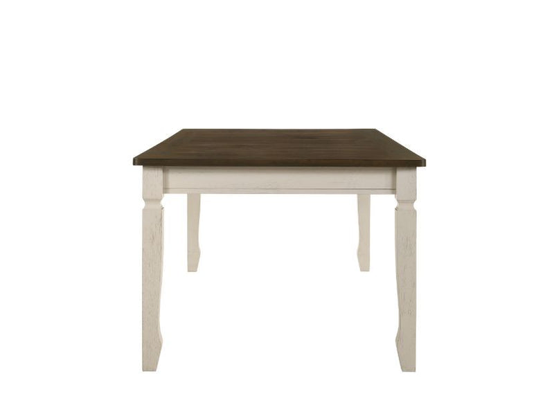 Fedele - Dining Table - Weathered Oak & Cream