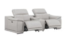 2679 - Genuine Leather Reclining Set (Sofa And Loveseat With 5 Power Recliners)