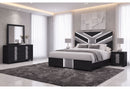 Optimus - Queen Bed With LED - Black