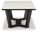 Fostead - Rectangular Cocktail Table - White / Espresso