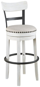Valebeck - Tall Upholstered Swivel Barstool