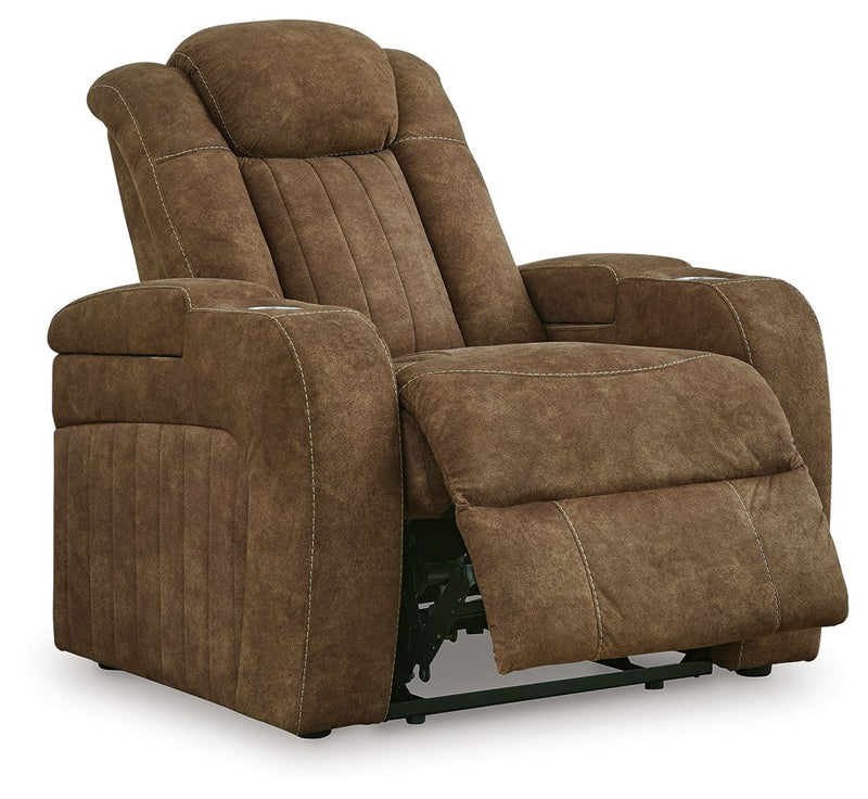 Wolfridge - Brindle - Power Recliner/Adj Headrest