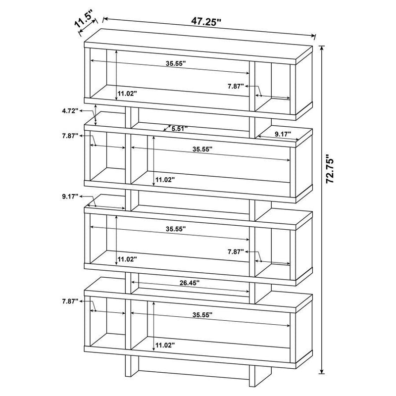 Reid - 4-Shelf Bookshelf