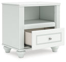 Kozlani - One Drawer Night Stand - White