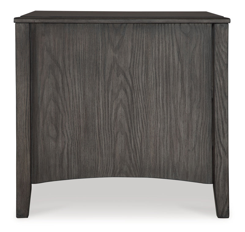 Montillan - Grayish Brown - Rectangular End Table