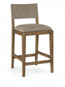 Avon - Linen Textured Performance Fabric Counter Stool