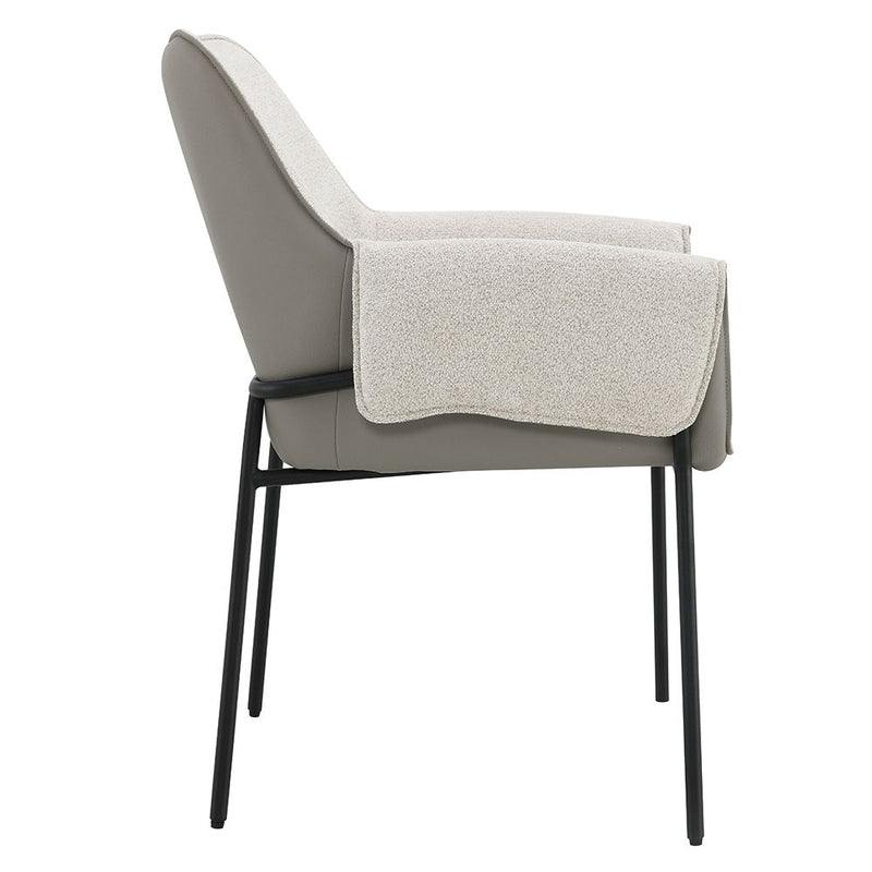 Jirina - Arm Chair (Set of 2) - Beige Chenille