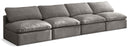 Plush - Modular Armless 4 Seat Sofa
