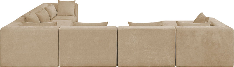 Stellar - 7 Piece Chenille Fabric Upholstered Modular Sectional