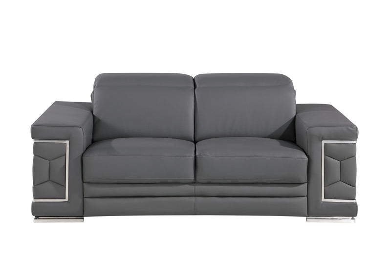 296 - Genuine Leather Loveseat