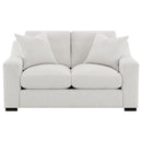 Ashlyn - Fabric Upholstered Track Arm Loveseat - Sand