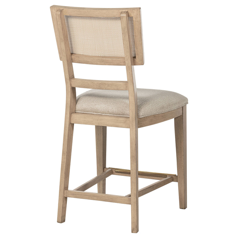 Kailani - Radio Weave Cane Counter Dining Side Chair (Set of 2) - Beige Oak