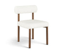 Paramo - Chenille Fabric and Vegan Leather Upholstered Dining Chair