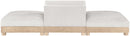 Turin - Chenille Fabric Upholstered Modular Sectional - White