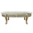 Desiderius - Dining Table - Antique Gold & Hand-Painted Brown
