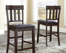 Haddigan - Upholstered Barstool (Set of 2) - Dark Brown