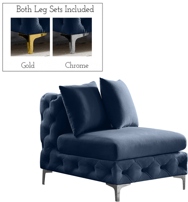 Tremblay - Armless Chair - Navy