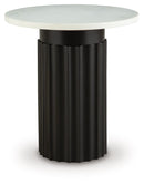 Wainstone - Accent Table - Black / White