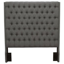 Camille - Upholstered California King Panel Headboard - Gray