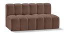 Arc - Faux Leather 2 Seats Modular Sofa