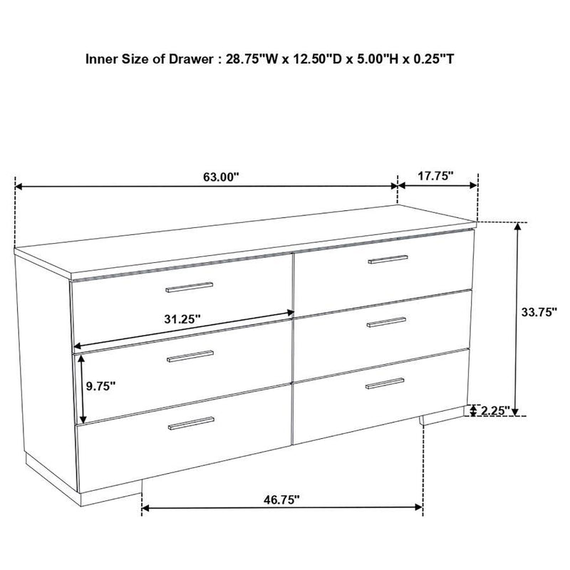 Felicity - Bedroom Set With Led Headboard And Mirror