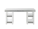 Noralie - Writing Desk - Mirrored & Faux Diamonds