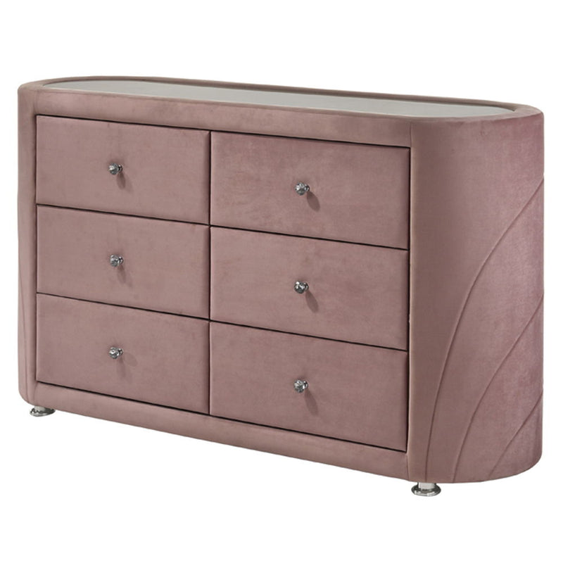 Salonia - Dresser - Pink Velvet