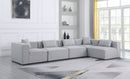 Cube - Linen 5 Piece Modular Sectional