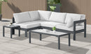 Nizuc - Outdoor Patio 4 Piece Modular Sectional With Gray Frame
