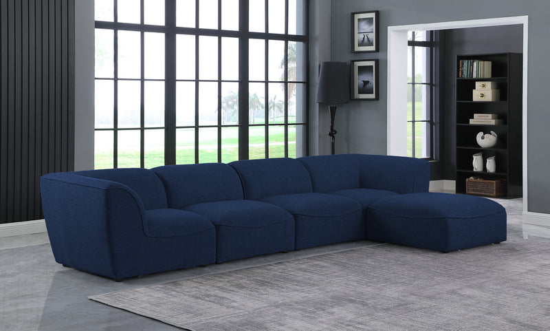 Miramar - Modular Sectional 5 Piece - Navy - Modern & Contemporary