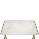 Boice II - End Table - Faux Marble Top & Champagne