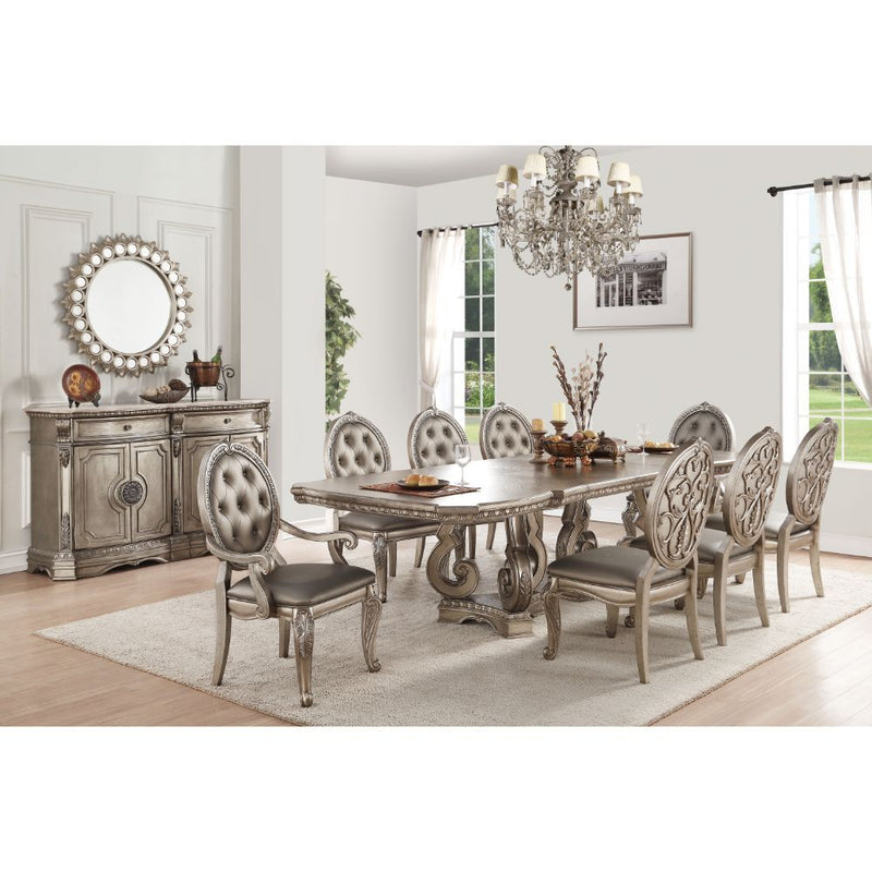 Northville - 30" Dining Table - Antique Silver
