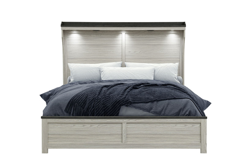 Ashley - Queen Panel Bed - Brown