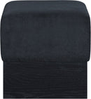 Havre - Ottoman / Stool With Black Base