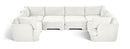 Hammond - Velvet Performance Fabric Upholstered 6 Piece U-Shaped Sectional