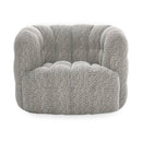 Walter - Upholstered Swivel Chair - Heathered Gray